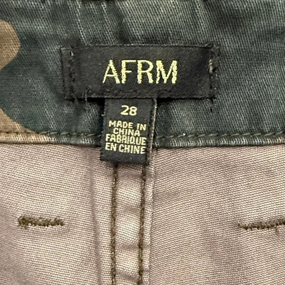 AFRM Camouflage Utility Jogger Pants in Olive & Dark Green - Picture 3 of 3